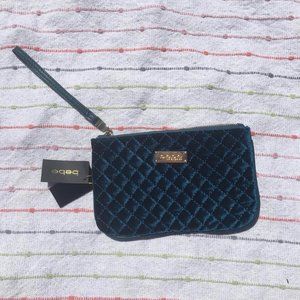 Bebe velvet clutch